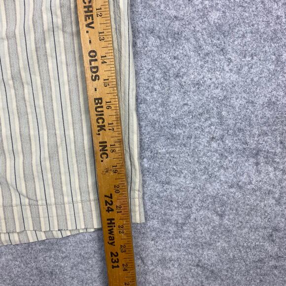 Abercrombie & Fitch shorts men’s 30‎ vintage white stripe retro Y2K adjustable - Picture 13 of 16